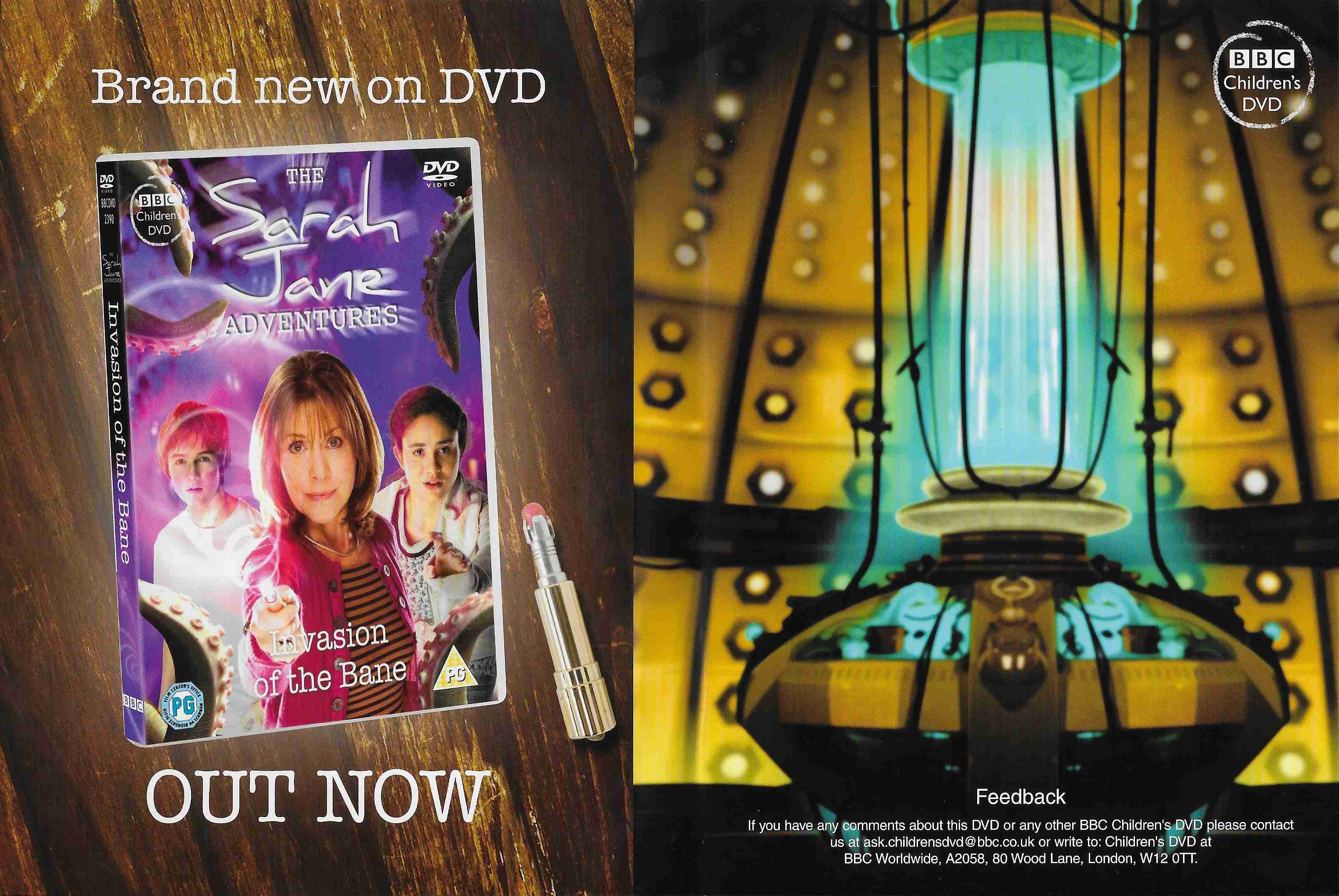 Middle of cover of BBCDVD 2452
